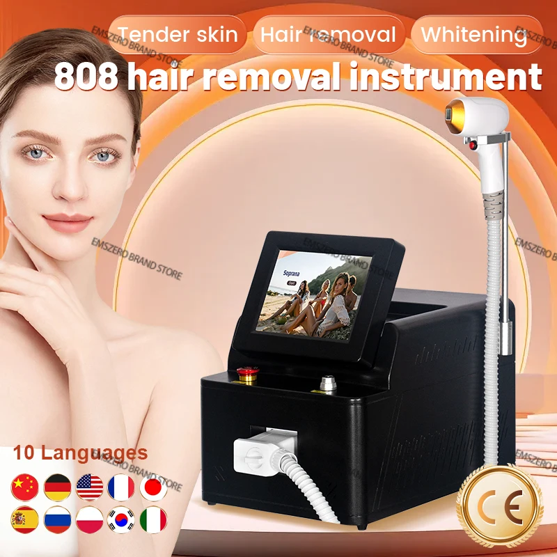 Triple Wavelength 808 Nm Skin Rejuvenation Ice Platinum Depilacion 3 Waves 755 1064 808nm Diode Laser Hair Removal Machine