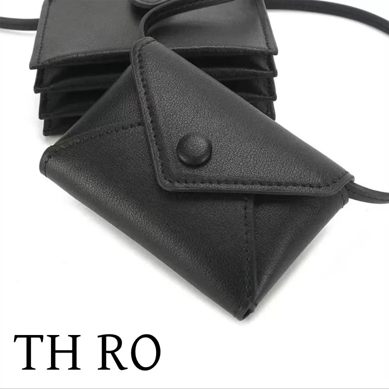 

TH RO Classic Mini Zero Wallet Leather Minimalist Retro Envelope Bag Women's Portable Diagonal Straddle Bag