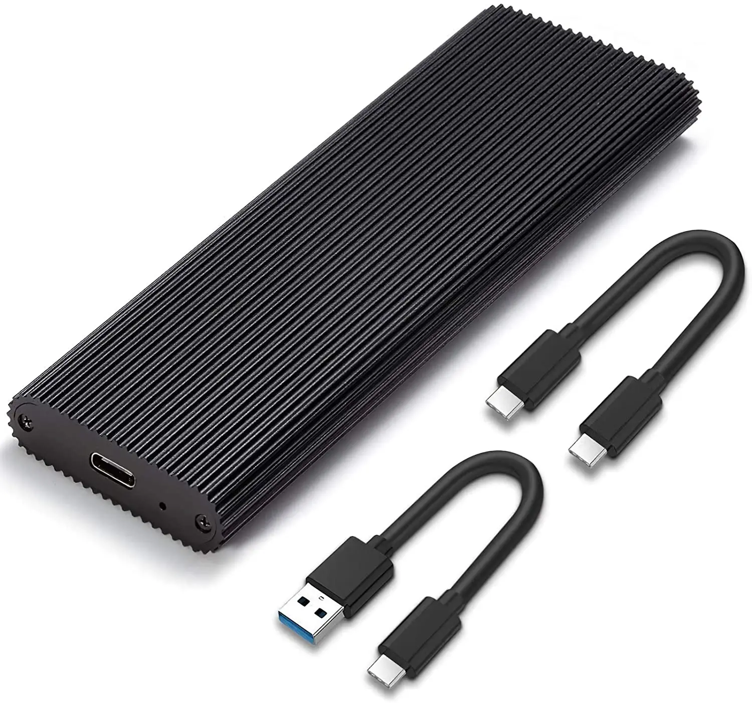 

M.2 NVMe HDD Enclosure, USB C 3.1 Gen2 PCIe SSD Caddy 10Gbps Transfer Rate UASP Thunderbolt 3 Type C Hard Drive Case for M-Key