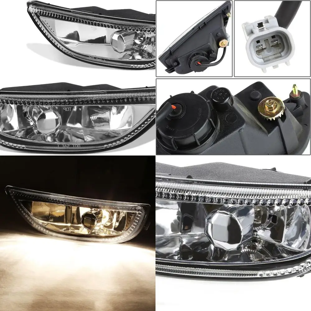 

Enhanced Visibility Front Bumper Fog Lights for 2001-2002 Corolla, Driver & Passenger Side