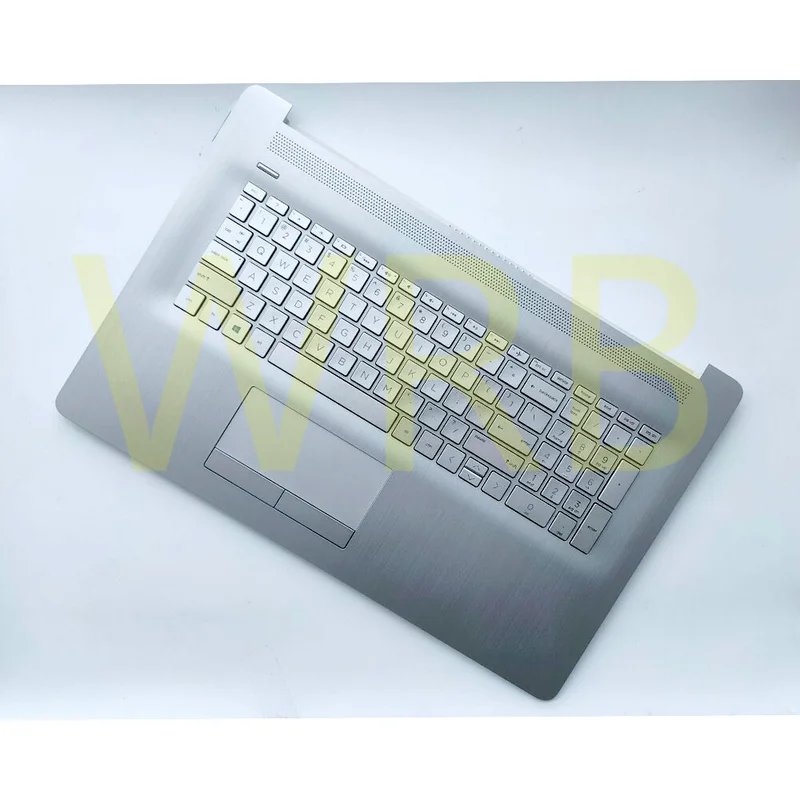 

NEW For HP 17BY 17-BY 17-CA Palmrest Keyboard Backlit & Touchpad Silver US
