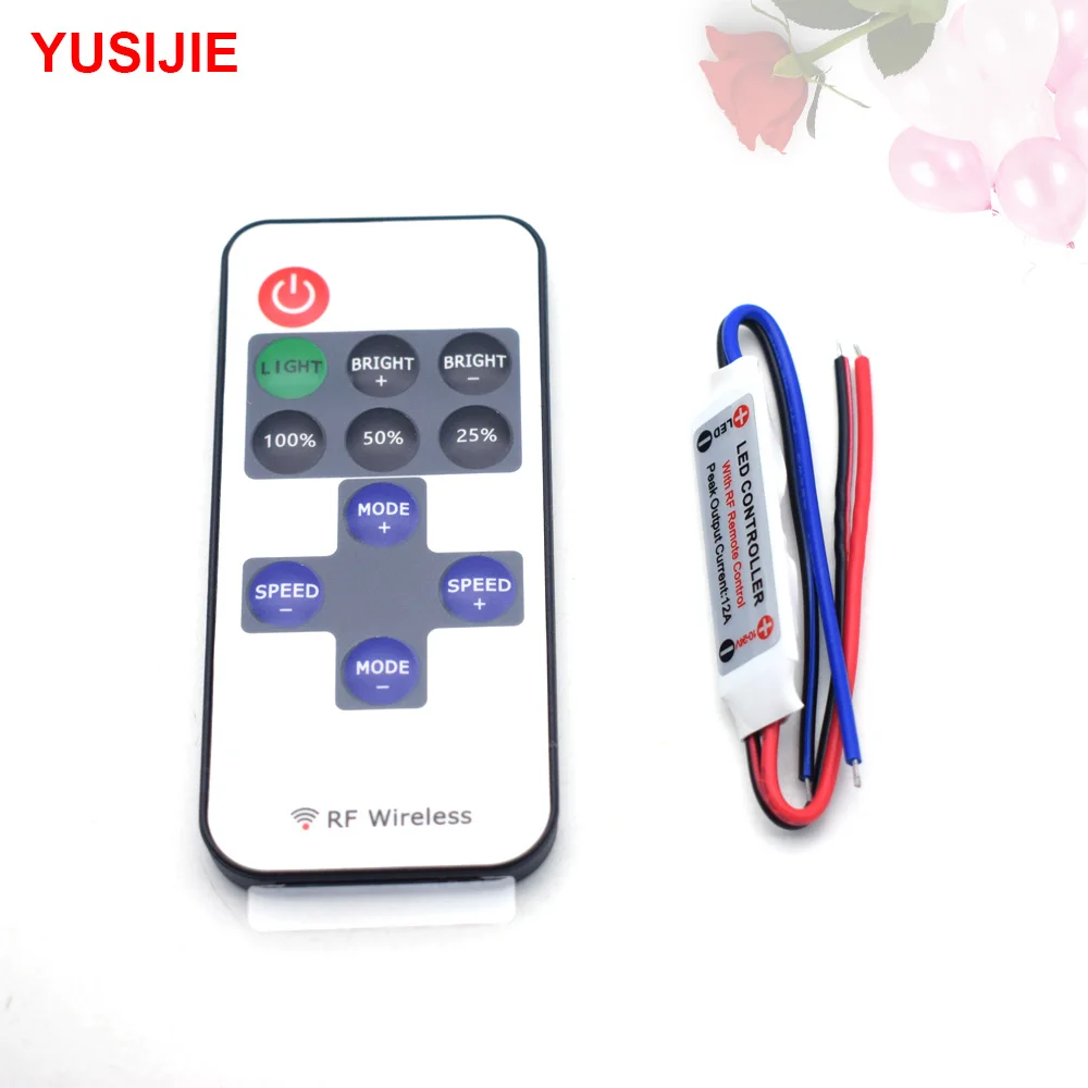 YUSIJIE-430 Button Adjustable LED Mini Strobe Module Breathing Flash Pilot Light Fast Flashing 10-24V Voltage