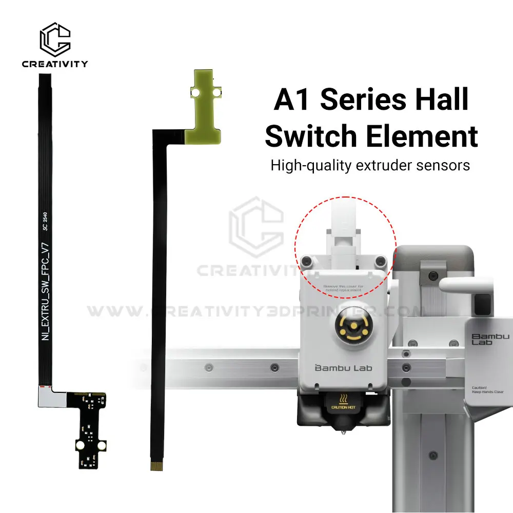 Высококачественная плата переключателя Холла датчика экструдера, совместимая с аксессуарами для мини-3D-принтеров Bambu Lab A1/A1