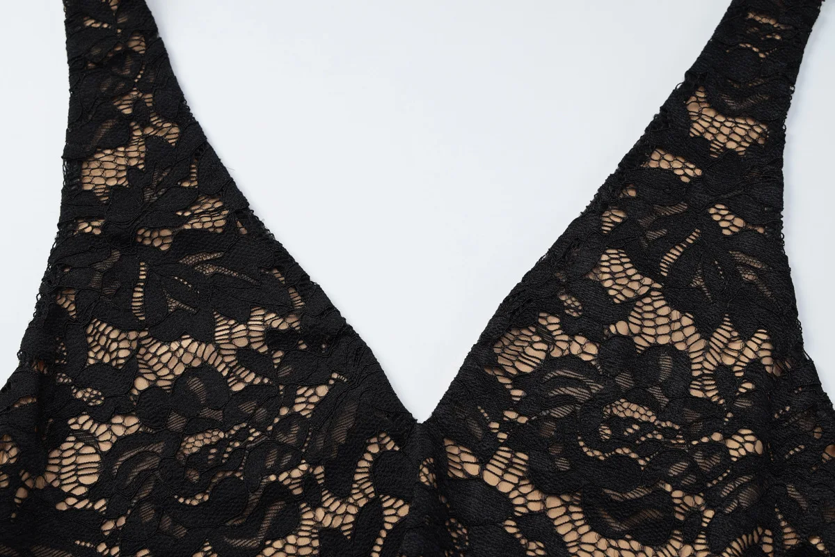 Twist Patchwork encaje ceñido al cuerpo Maxi vestido de fiesta mujeres cuello en V con cordones Halter espalda descubierta ajustado graduación cumpleaños vestido largo de noche