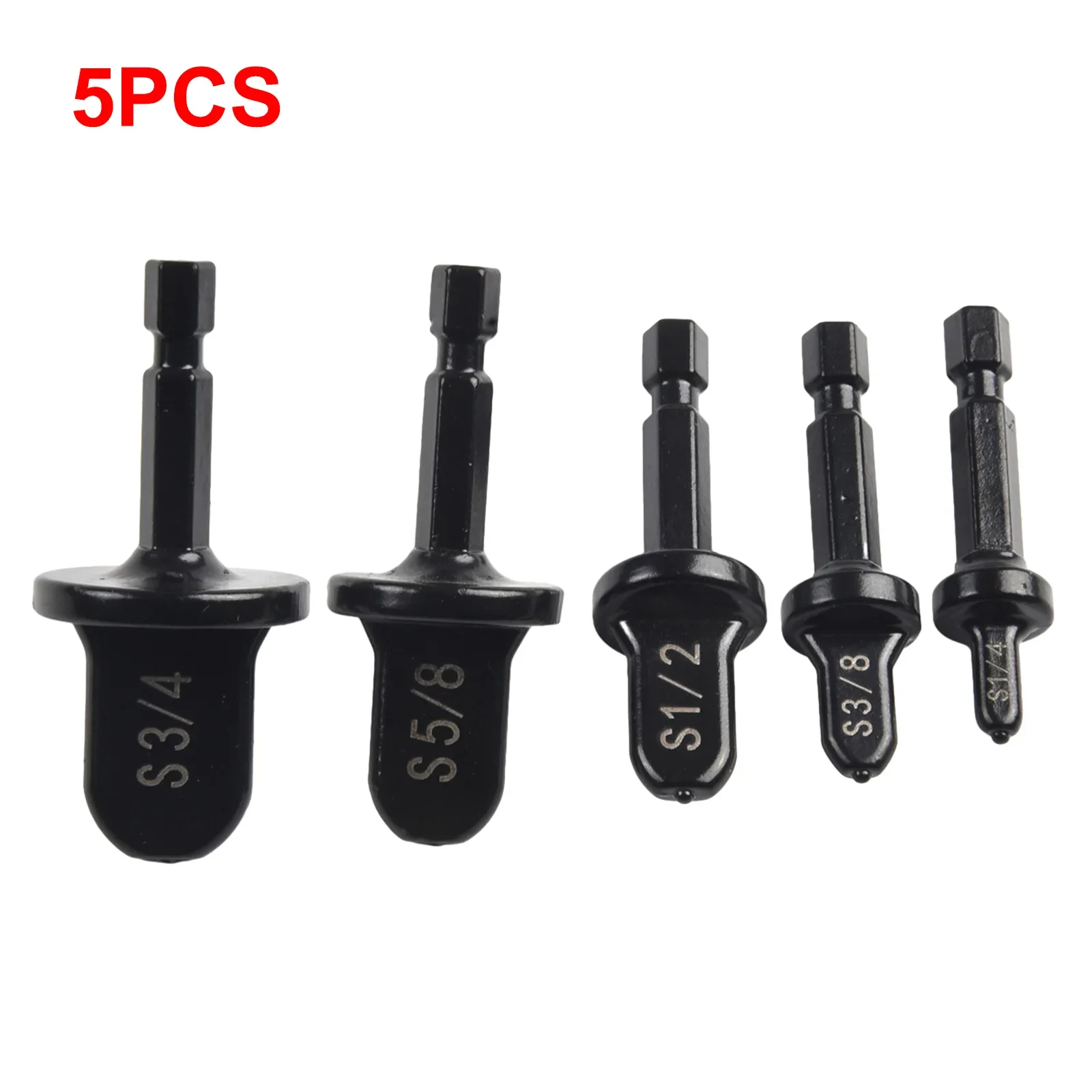 5pcs Hexagonal Handle Flare Tube Expander Black Forging Stopper For Install Air Conditioner Power Tool Accessories