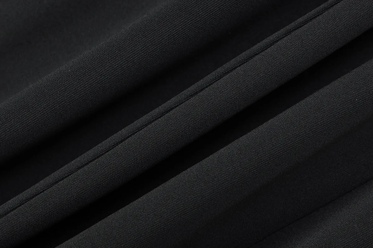 Metall Schnallen Hohl Schlank Blazer Mini Kleid Frauen Elegante Sexy O Hals Langarm Schlank Bodycon High Street Outfits Büro Dame