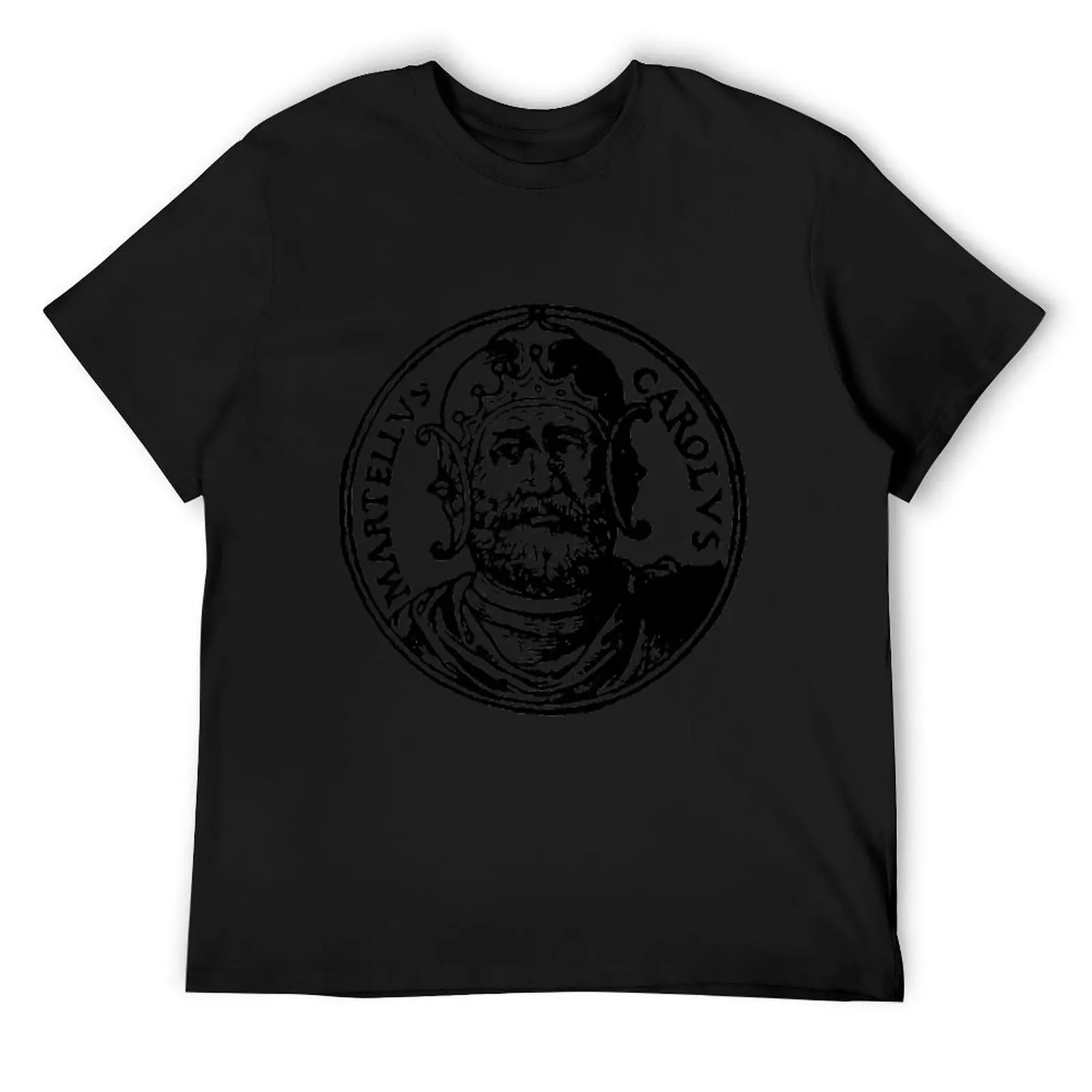 Medieval Latin Icon (Charles Martel) \t T-Shirt vintage graphic tee shirts graphic hippie clothes cotton t shirt men