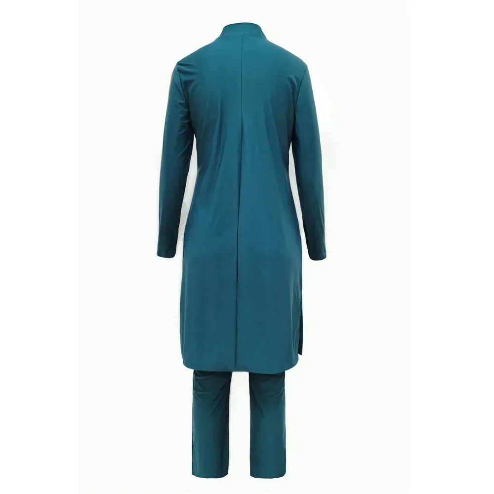 3 pçs burkini muçulmano banho hijab maiô roupas femininas maiô islâmico modesto banho femme musulmane maillot de bain