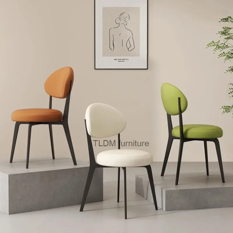 Beautiful Luxury Dining Chair Decoration European Modern Nordic Dining Chair Trends Retro Silla Comedor Home Furniture