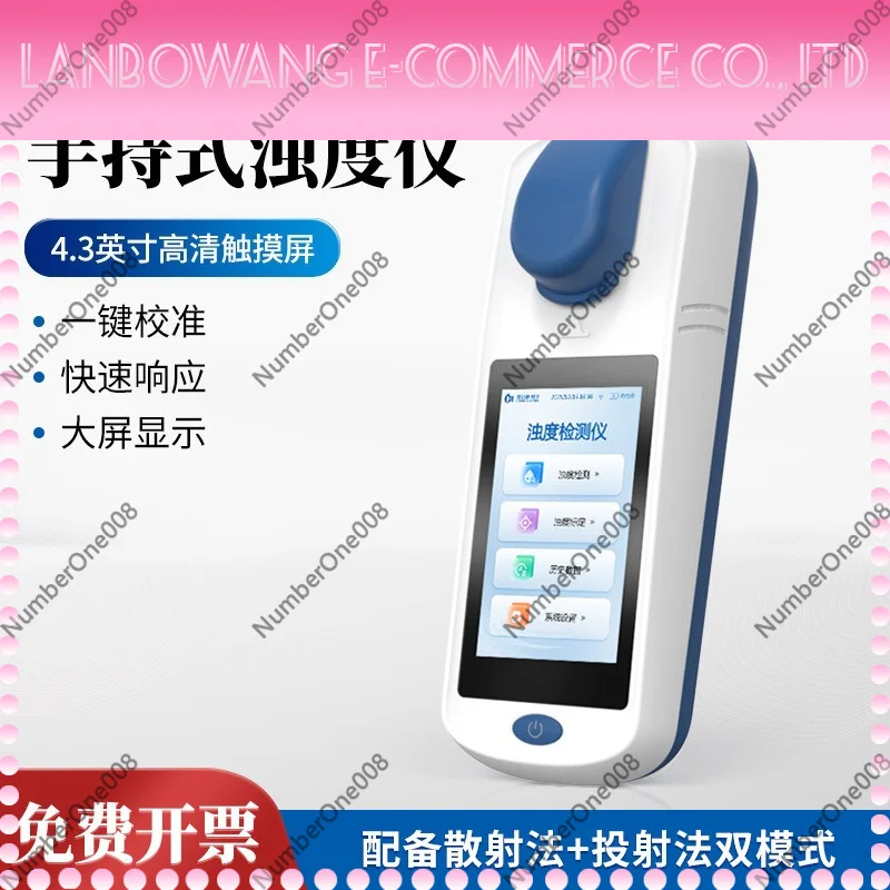 Portable Turbidity Meter Water Quality Tester Suspended Solids Analyzer Handheld Digital Turbidimeter for Lab Aquarium
