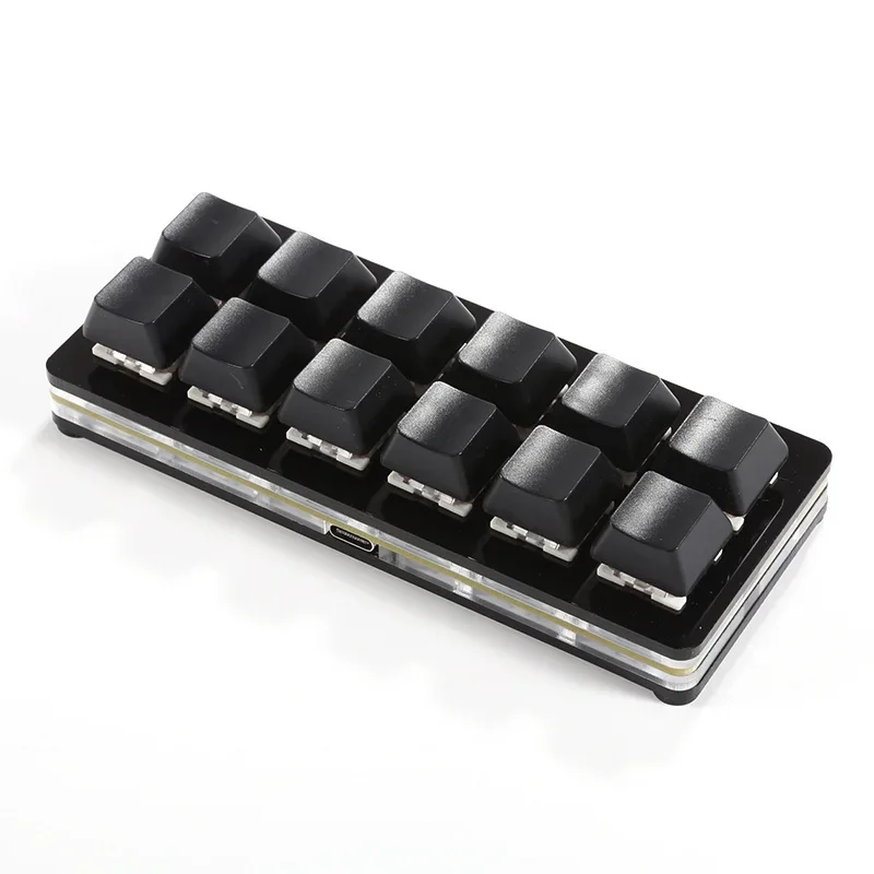 

12Key Mini Mechanical Keyboard Full Selection Copy Paste Custom Shortcut Key One-Click Password Recording Mute Key