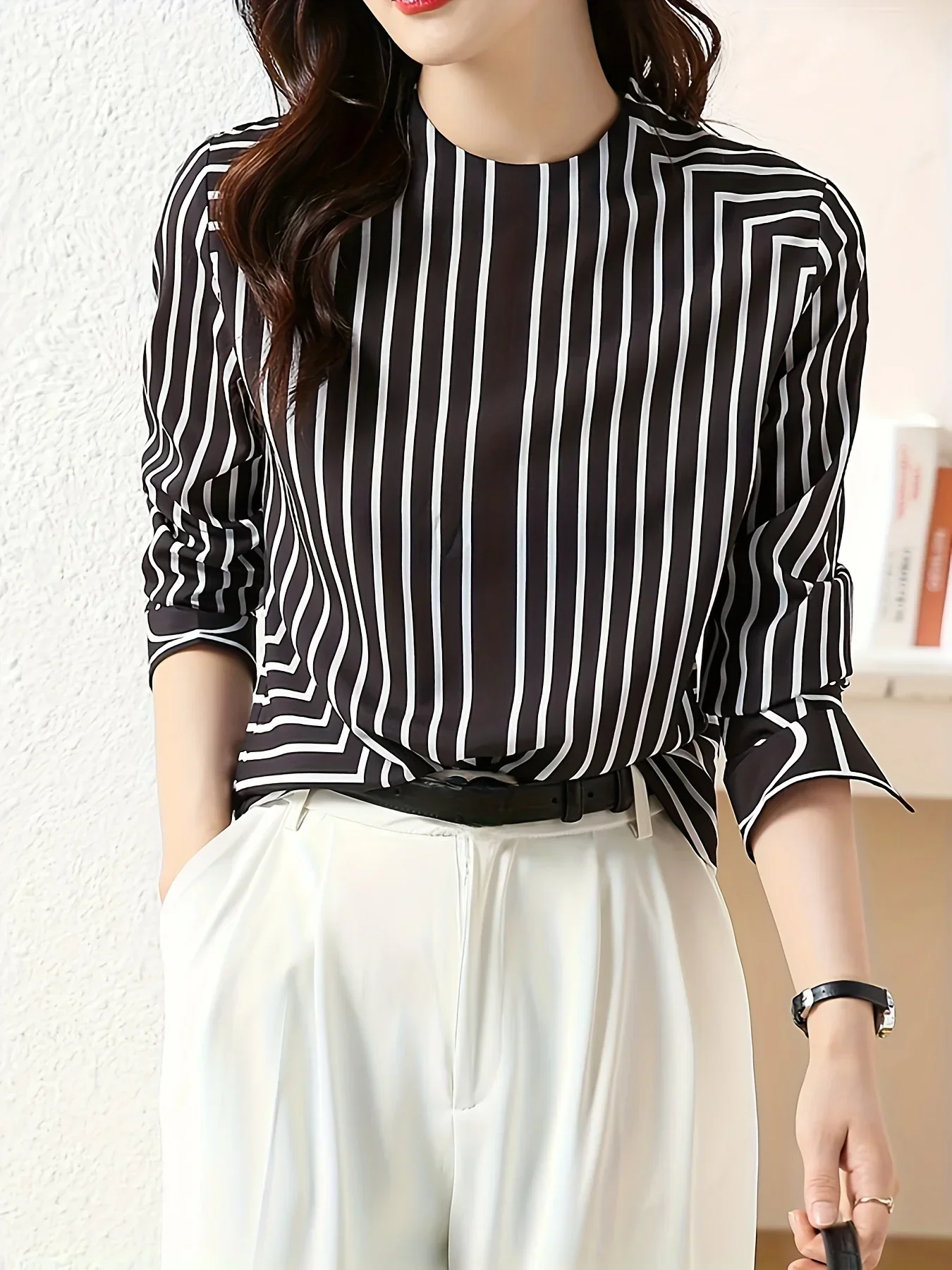 

beautiful printing Blouses for women Tops Blusas Mujer New chic office ladies shirts