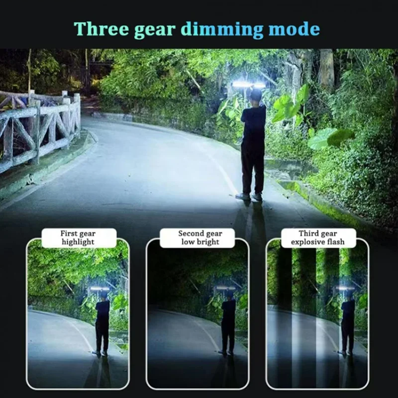 LED Rechargeable Emergency Lamp Tube 40W 60W 80W USB 3 Modes Outdoor Camping Portable Magnetic Attraction Lamps Lighting Tools