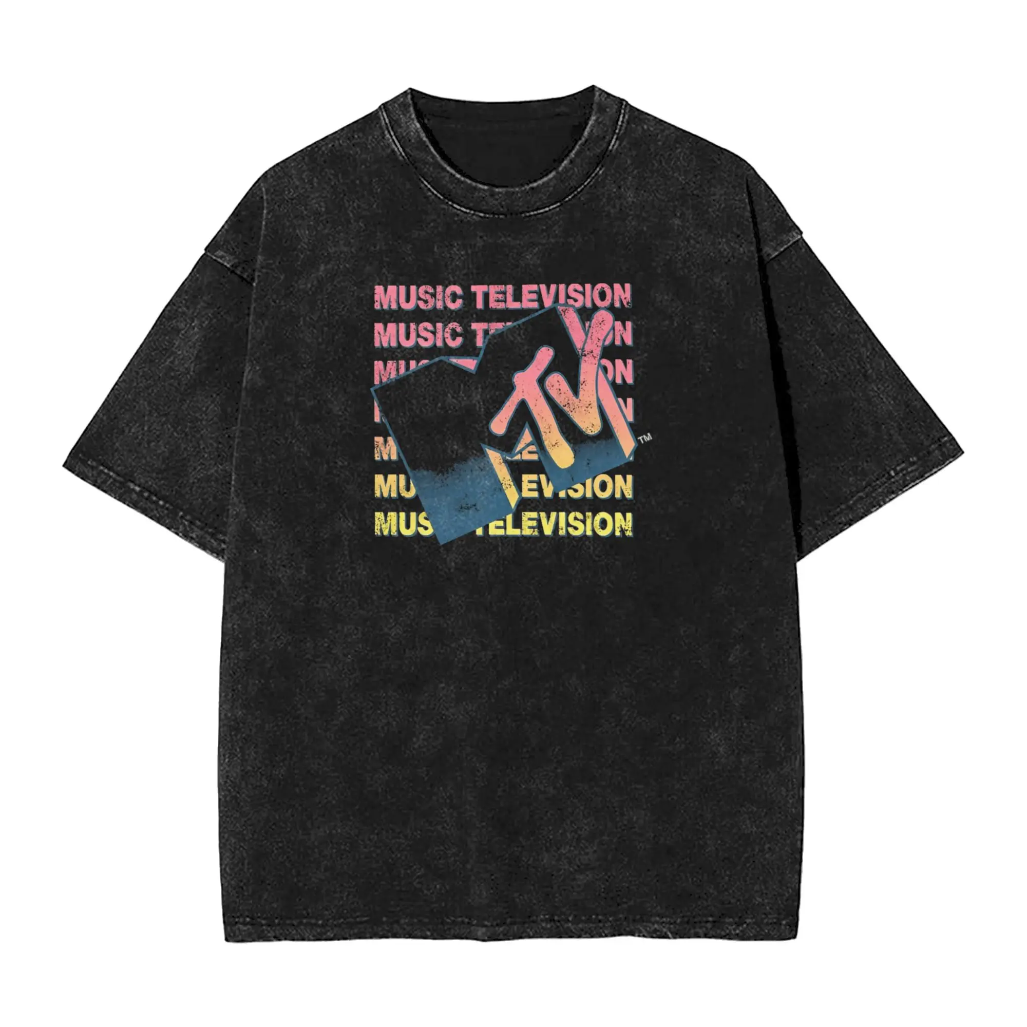 

MTV Music Television T-Shirts Men Creative Pure Cotton Tee Shirt Round Neck Short Sleeve T Shirt Summer Clothing