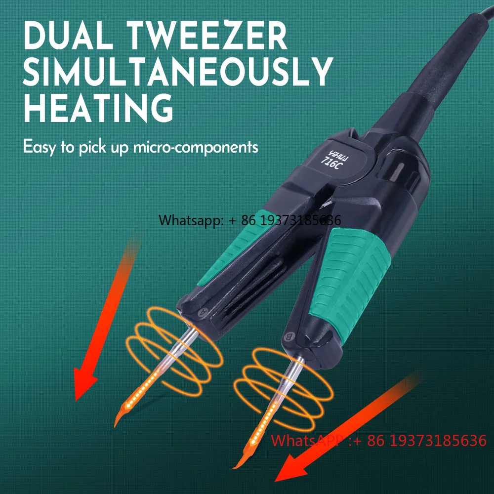 YIHUA 982D-I Precision Tweezers Soldering Iron Station for SMT SMD Micro Component Rework Station With Auto Calibration