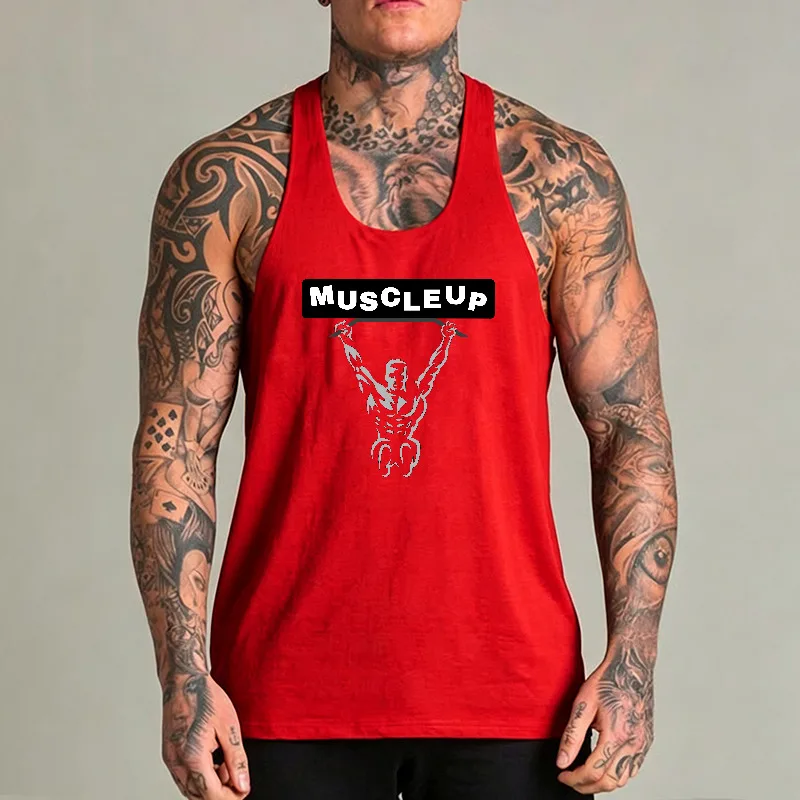 Mens Breathable Running Vests Quick Dry Sleeveless Gym Tank Top Moisture Wick Stringer For Bodybuilding Exercise Training Gear