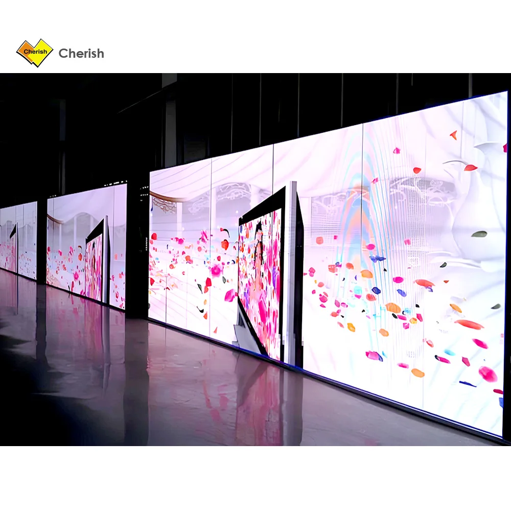 Painel de exibição LED fixo interno de alta definição 4K P3.91 para salas de reuniões