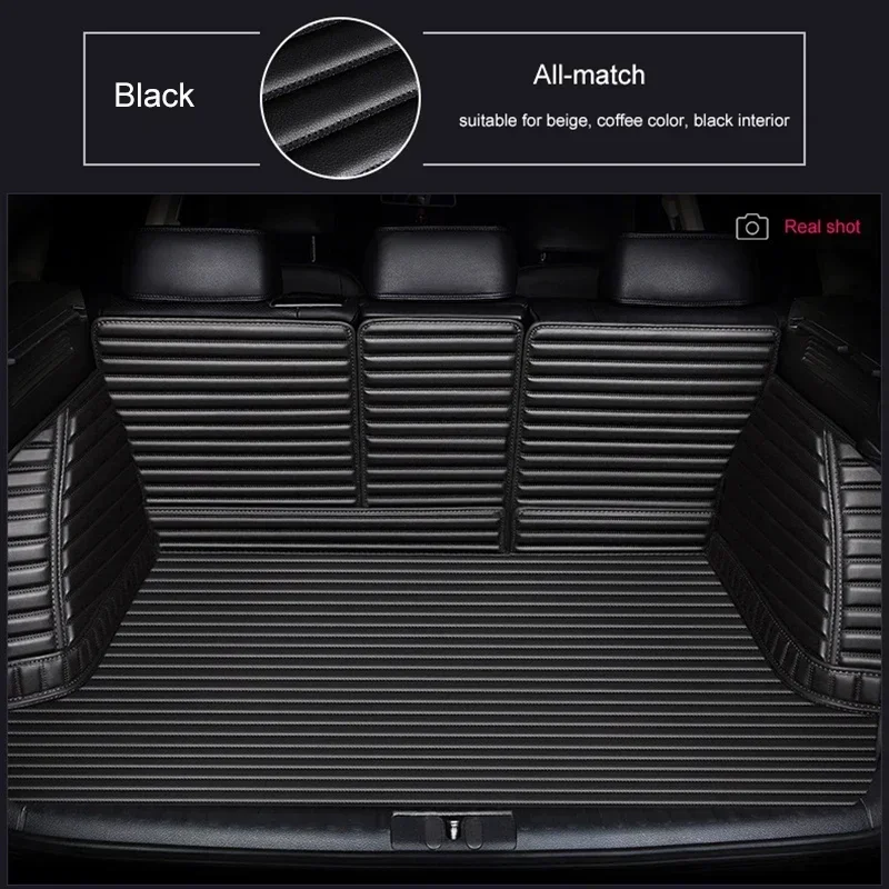 Customized Stripe 5D Full Coverage Car Trunk Mat for Mercedes Benz G Class ML W164 W166 2012-2016 Car Accessories Carpet