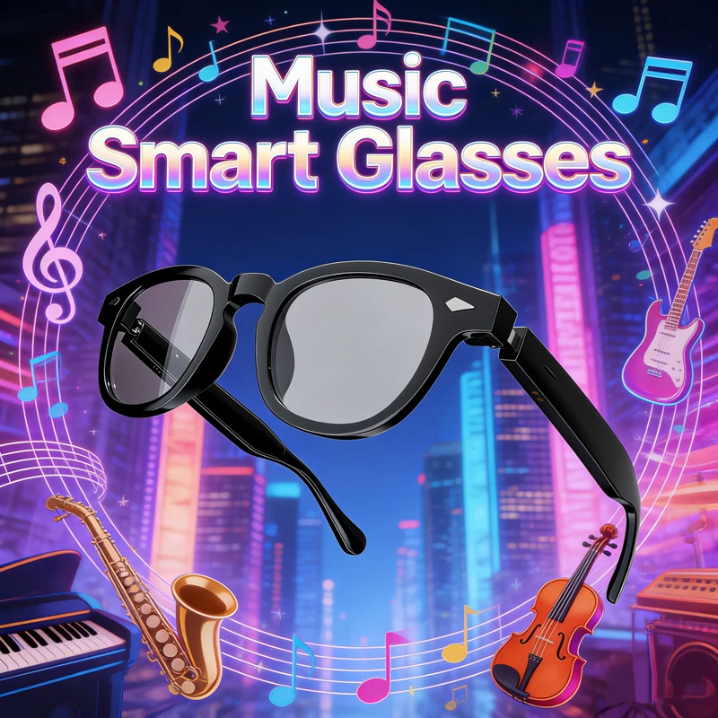 

Новые умные очки с ИИ: воспроизведение музыки, спорт и фитнес, голосовой помощник, интеллектуальный перевод, беспроводные звонки