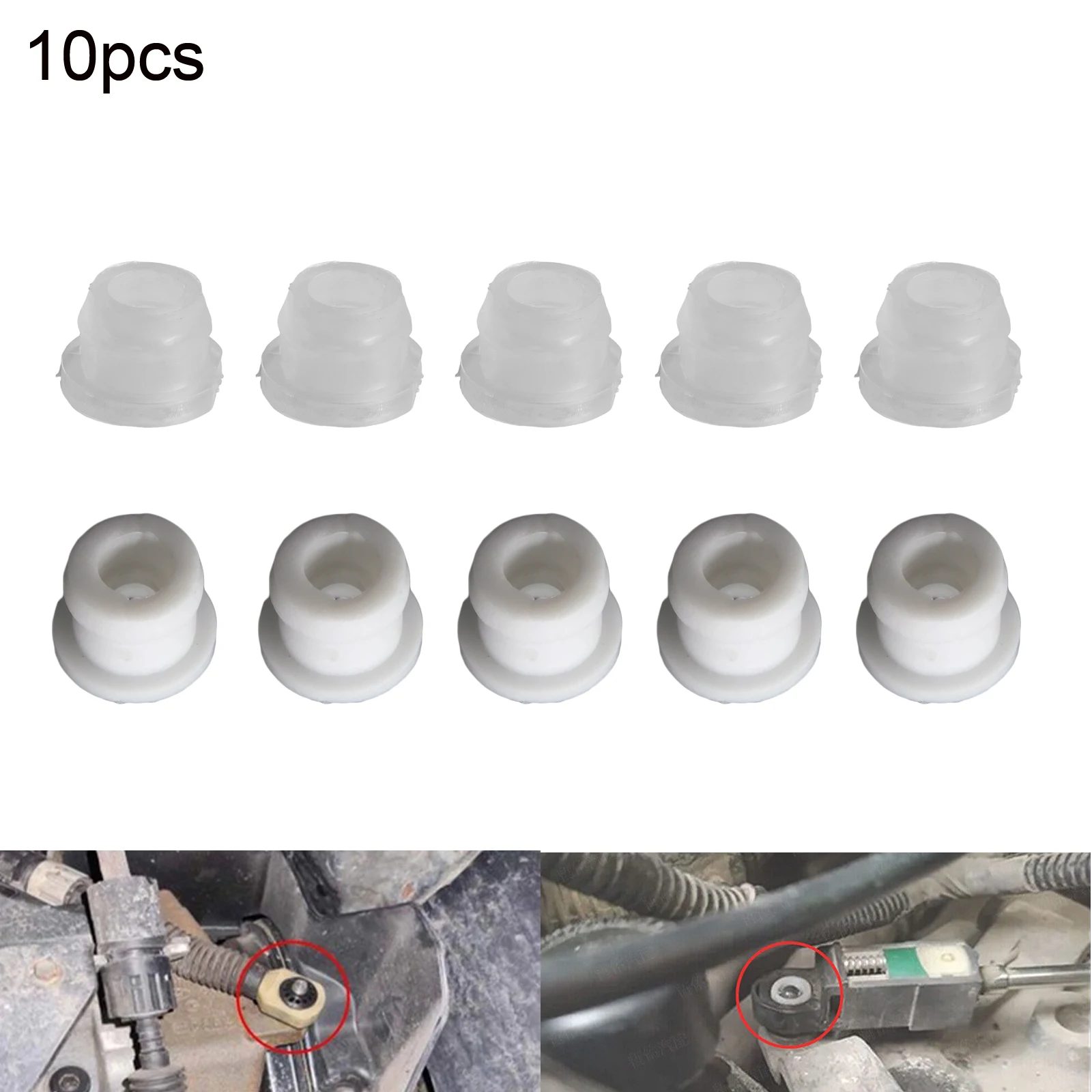 10Pcs For Ford For Escape Shifter Cable Bushing AT Gear End Connector Fix Sleeve For Escape For C-Max For Endeavour