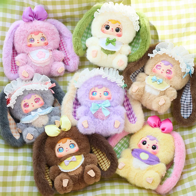 صموئيل أرنب عائلة كبيرة V2 الفينيل أفخم صندوق أعمى حقيبة أنيقة قلادة دمية المفاتيح العصرية لعبة صندوق غامض فتاة مفاجأة هدية