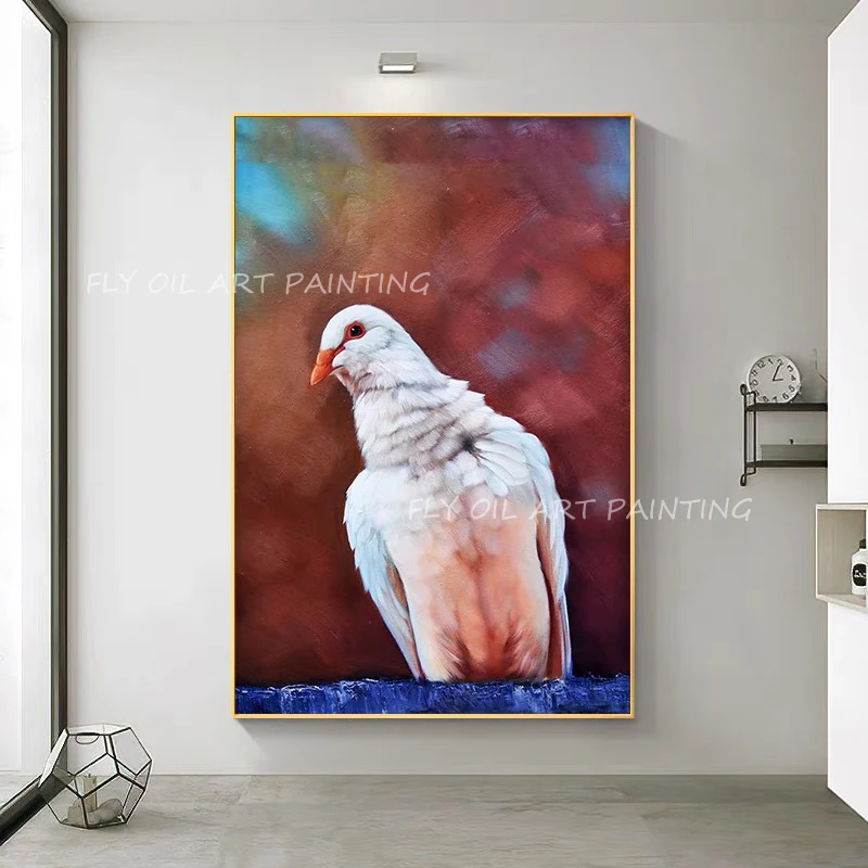 100% pure birds animal oil painting abstract modern canvas wall art sitting room adornment colourful flower painting