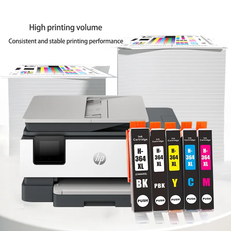 364 364XL خرطوشة حبر ل HP5510 3520 5520 B110A B8550 8553 8558 C6380 6510 6520 7510 C309 C310 C410 B209a 3070A طابعة