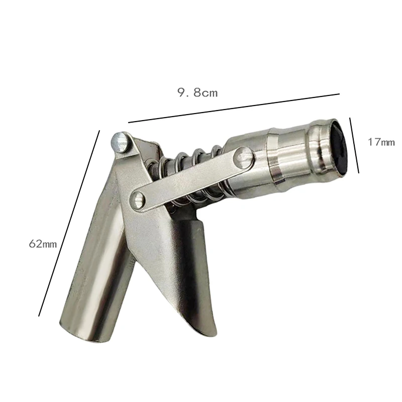 1Pcs Metal Grease Coupler High Pressure Oil Pump Filling Tool One-handed Injector Nipple Without Leaki