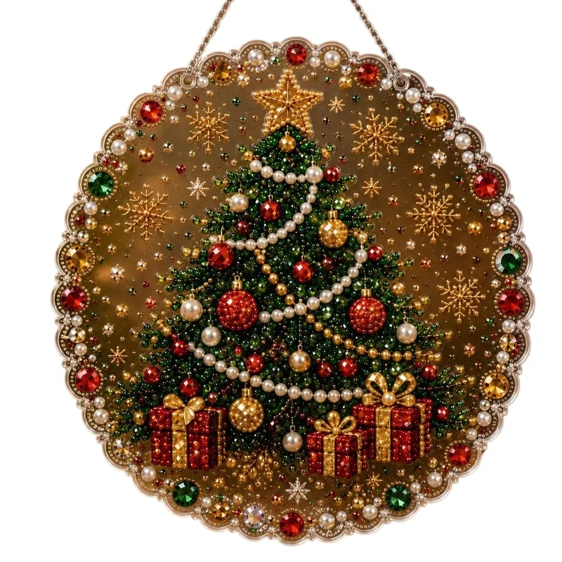 Santa Claus DIY Acrylic Hanging Ornament, Blank Pendant Craft for Christmas Tree Decor, Holiday Gift
