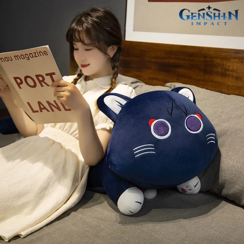 Genshin Impact 60/100cm  Wanderer Plush Toys Kawaii Scaramouche Plushie Dolls Decor Pillow Cushion Anime Figure Soft Stuffed Ani