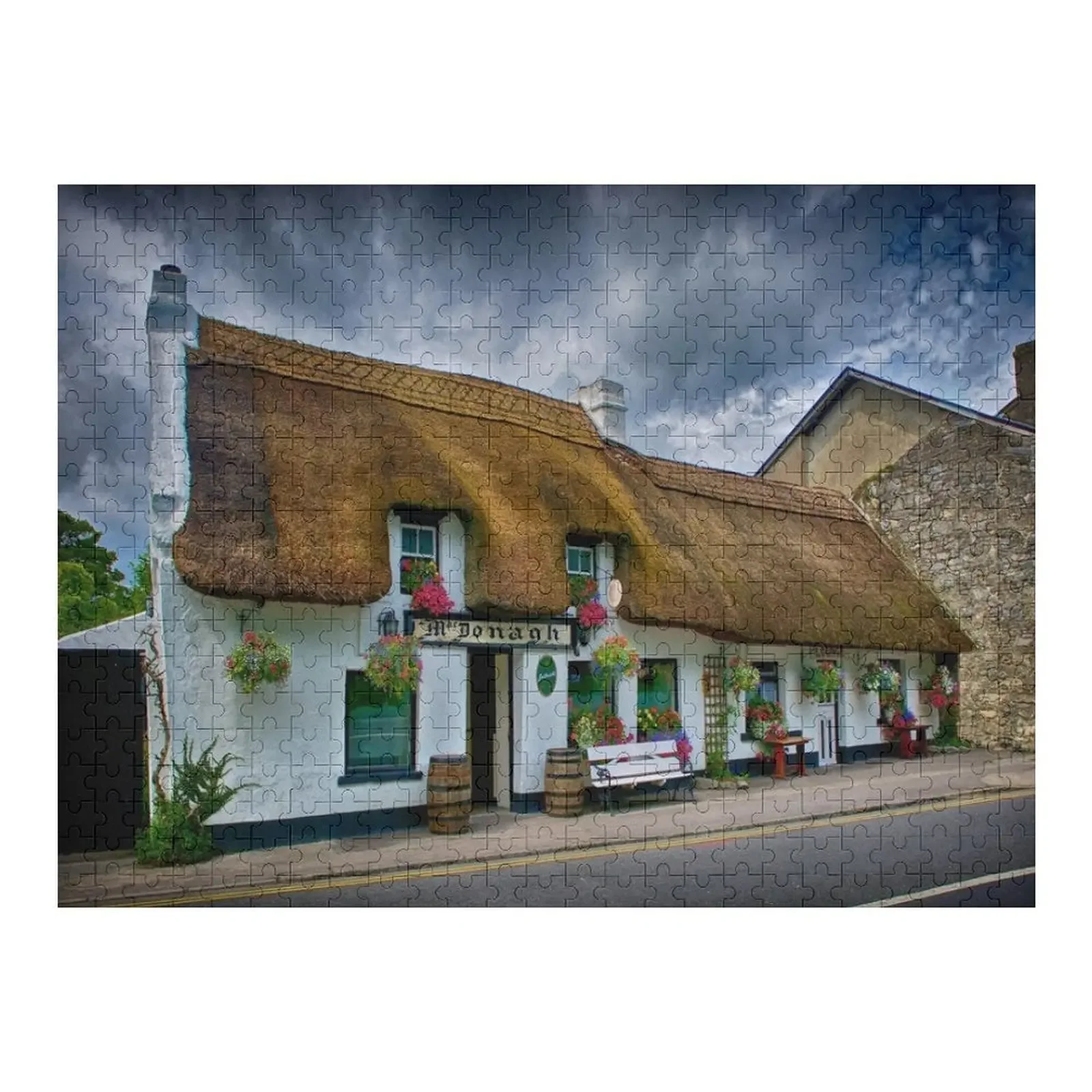 

Traditional Irish Thatched Pub Jigsaw Puzzle Personalized Gifts Personalized Photo Gift Puzzle