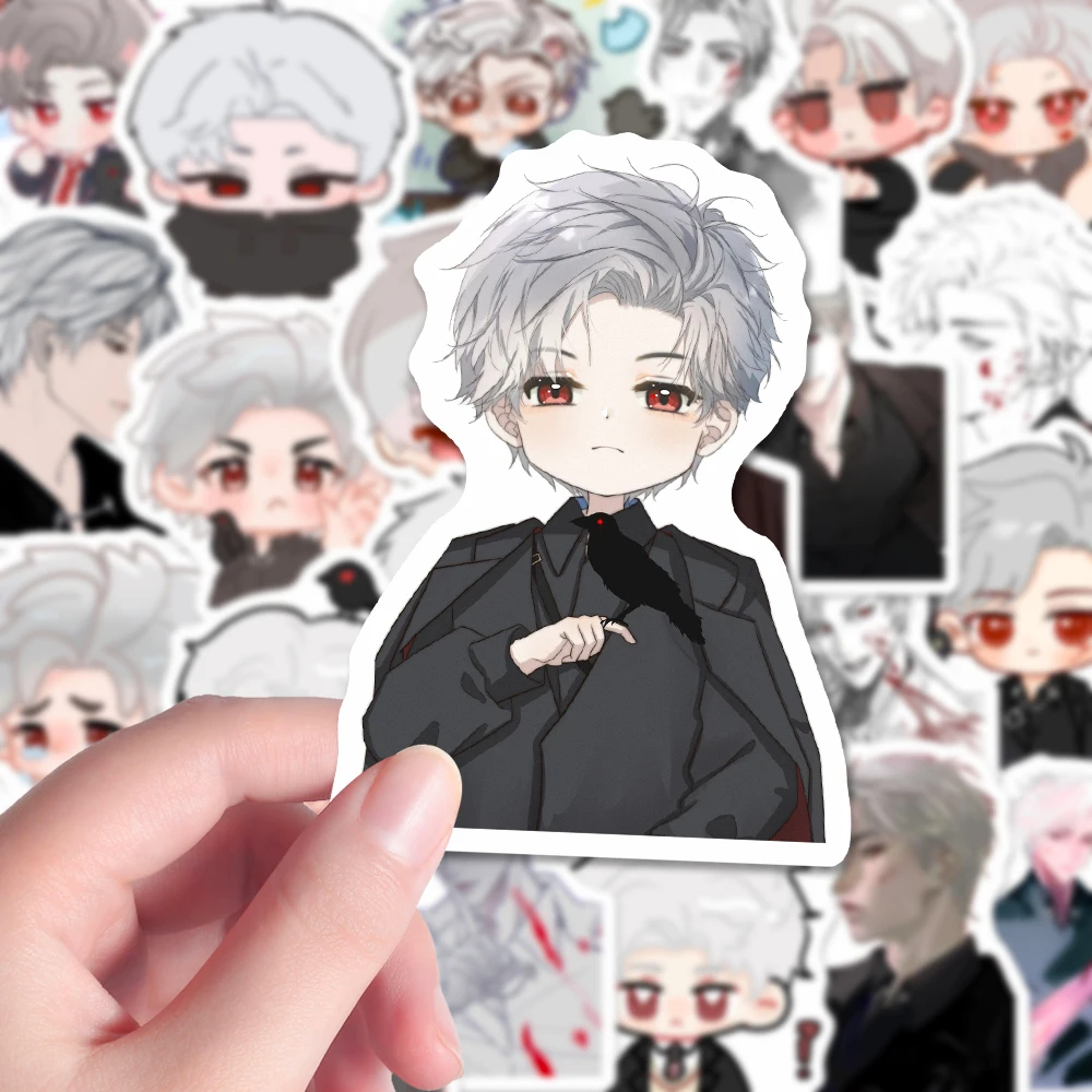 59pcs Anime Love And Deepspace Rafayel Xavier Sylus DIY Decoration Waterproof Cup Sticker Cell Phone Tablet  Stickers