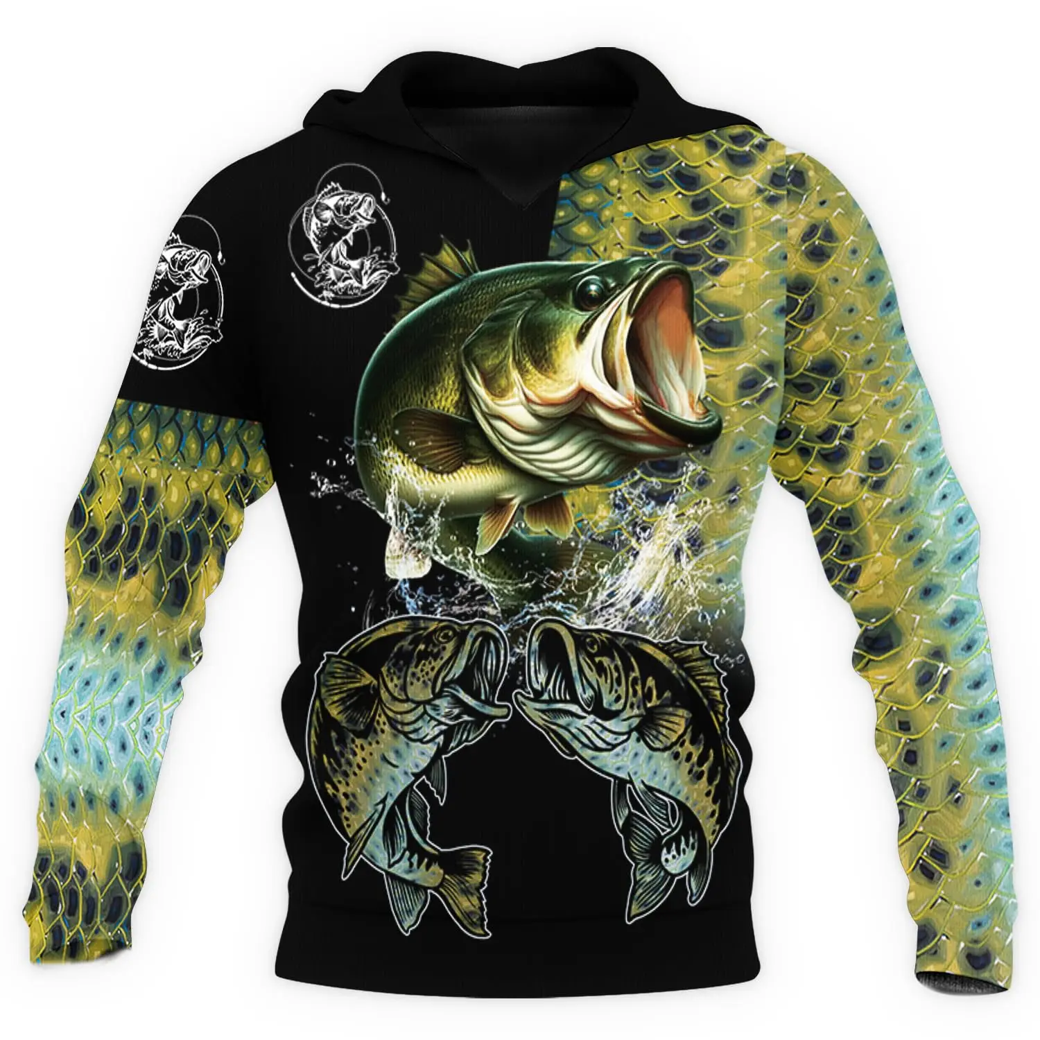 2025 أحدث الحب سمك السلمون المرقط الصيد ثلاثية الأبعاد طباعة موضة هوديي الرجال النساء Harajuku البلوز البلوز سترة غير رسمية قطرة الشحن القمم