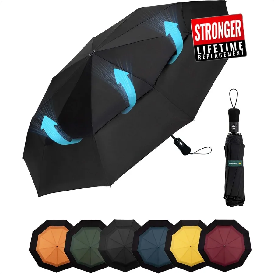 

Дорожный компактный зонт, ветрозащитный портативный автоматический зонт для дождя, складной зонт для мужчин и женщин, портативный тканевый зонт 210T