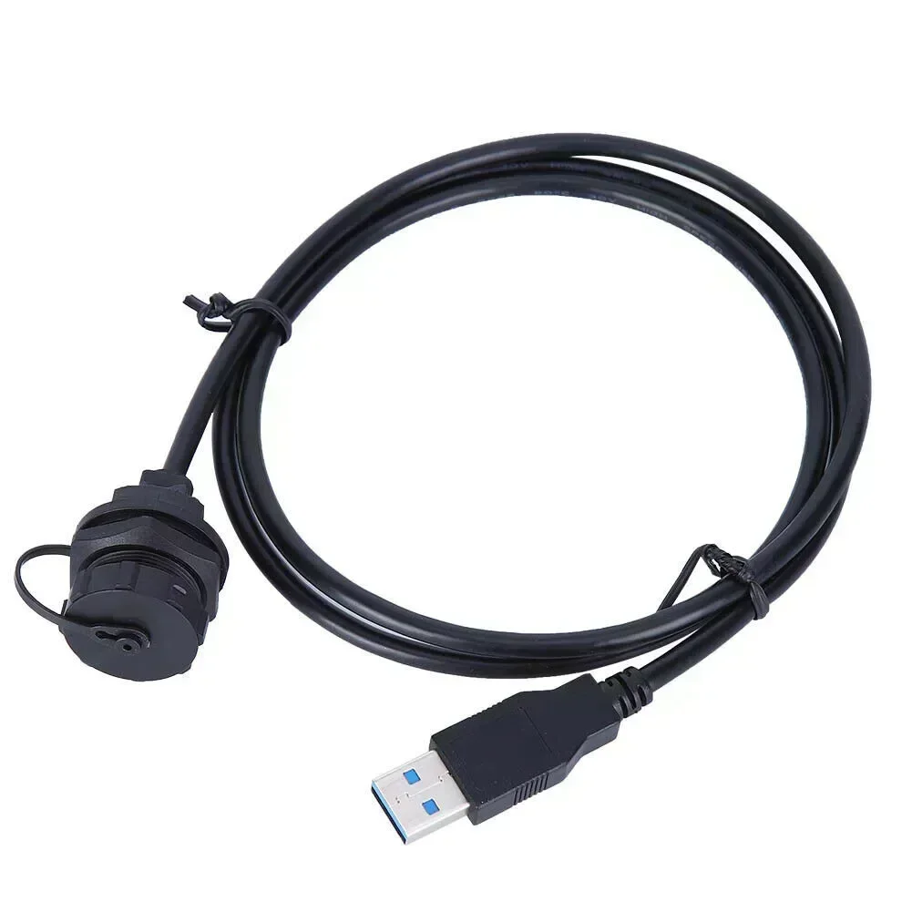 

Dashboard Panel Mount Connector USB 3.0 Socket Adapter Male To Female Extension Panel Cable For Motorcycle Boat electric parts