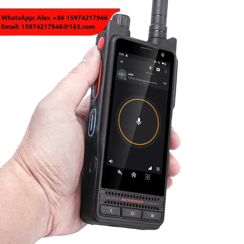 UNIWA P8 Android 14 NFC Rugged Smartphone IP68 Waterproof 5000mAh 4G Zello POC Interphone 4W DMR Walkie Talkie Mobile 4G