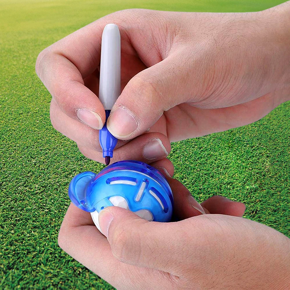 Golfs Ball Line Drawing Marker Easy Use Portable Ball Line Mold For Ball