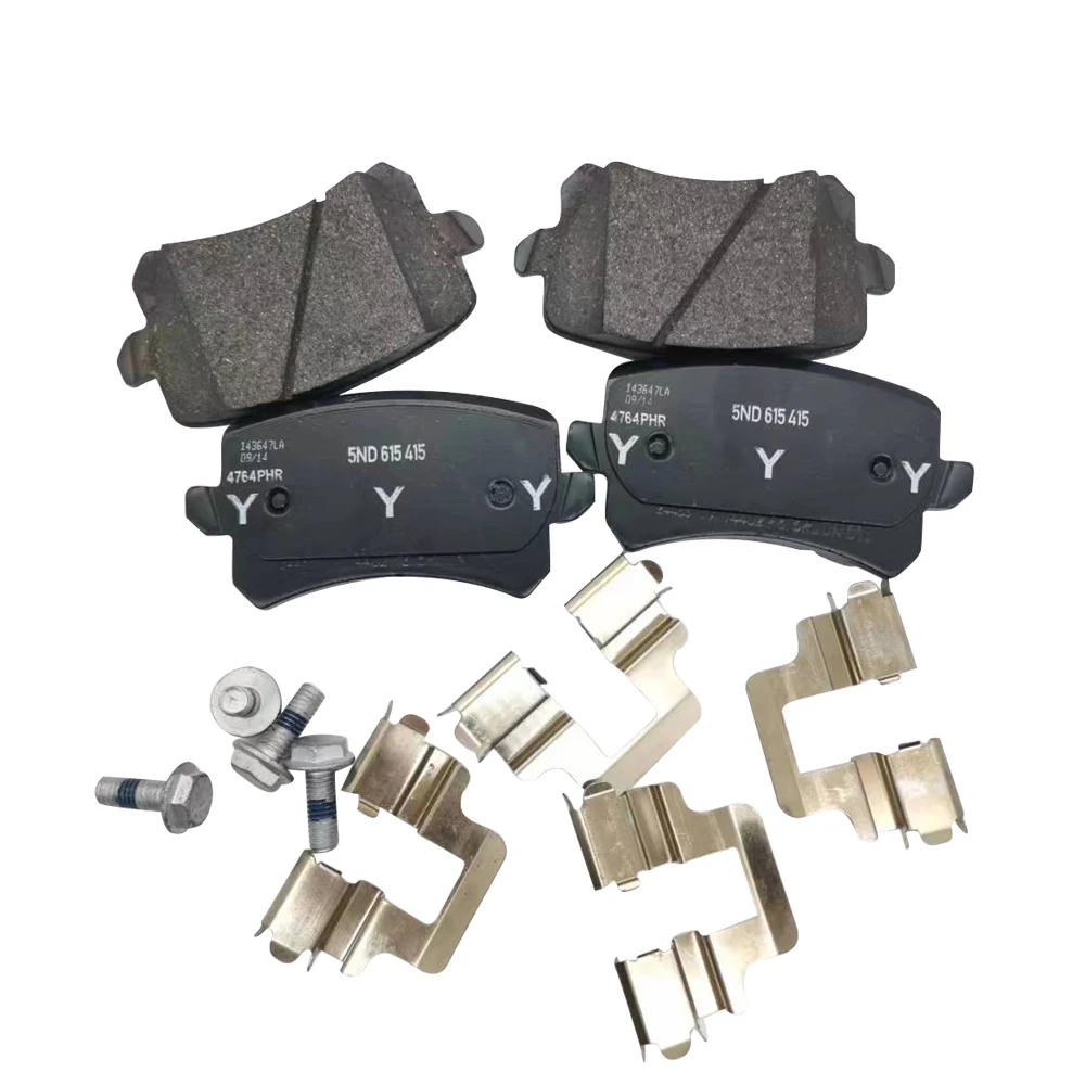 A set Rear brake pads 5ND698451 3C0698451F 3C0698451E For VW Sharan Tiguan Passat Magotan Audi Q3 A6 S6