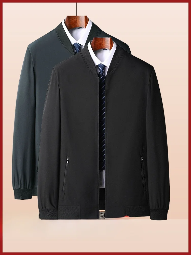 

Легкая повседневная куртка свободного кроя для мужчин среднего и старшего возраста (60+) на весну-осень