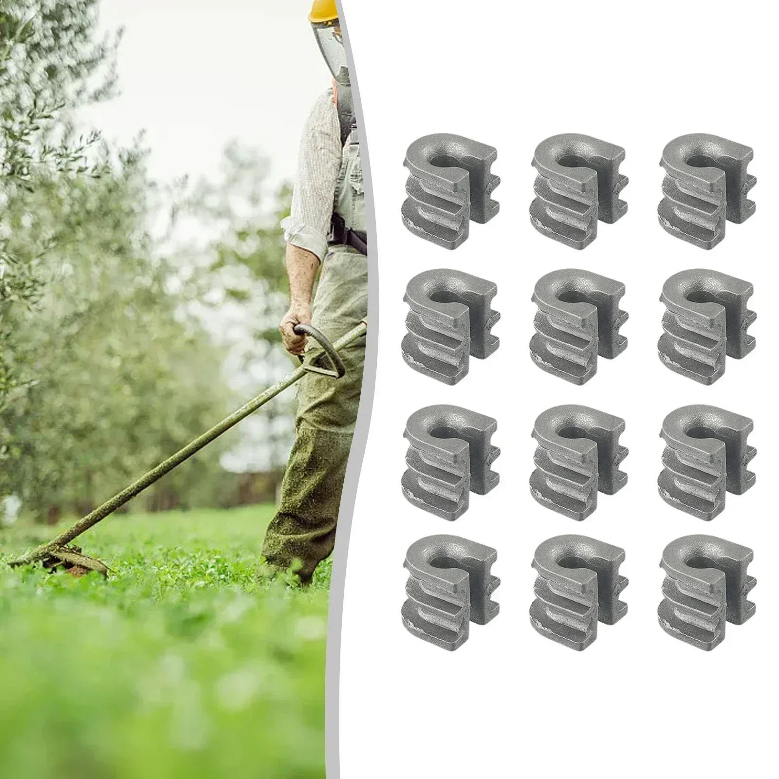 12PC Trimmer Head Eyelet Sleeve For Stihl FS90/FS100/F00 /FS55/FS70/Line Retainers Tool Parts Garden Supplies