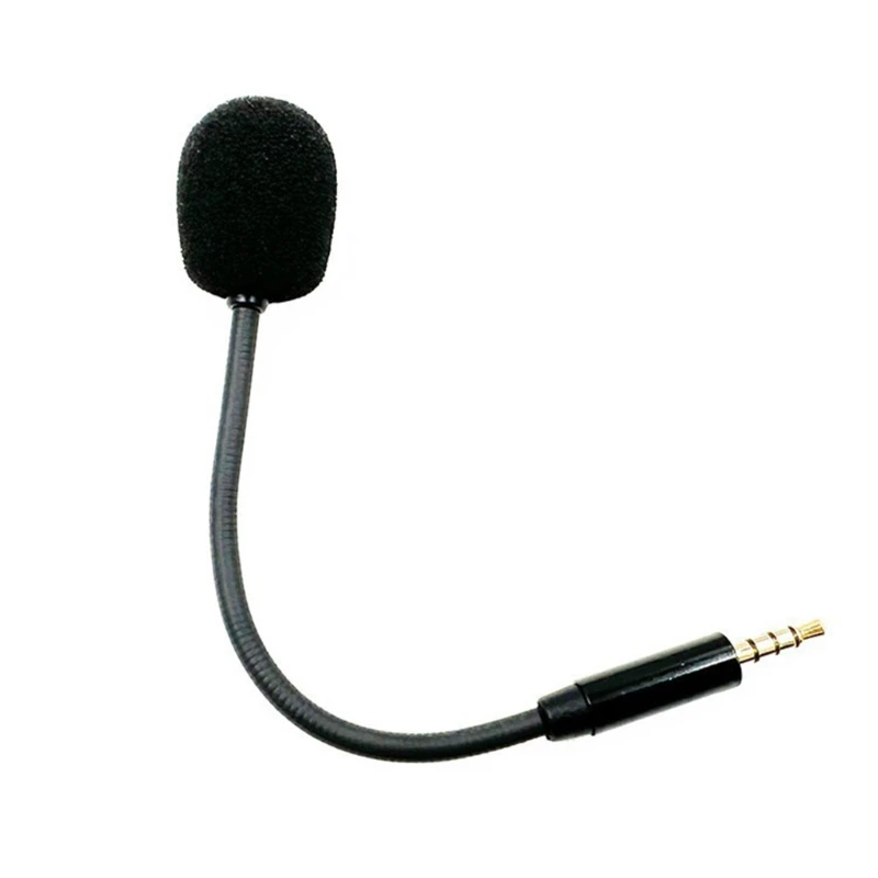 

Replacement Microphone 3.5mm Gold Plate External Microphone for Game Headset PC Straight Plug Omnidirectional Dropship