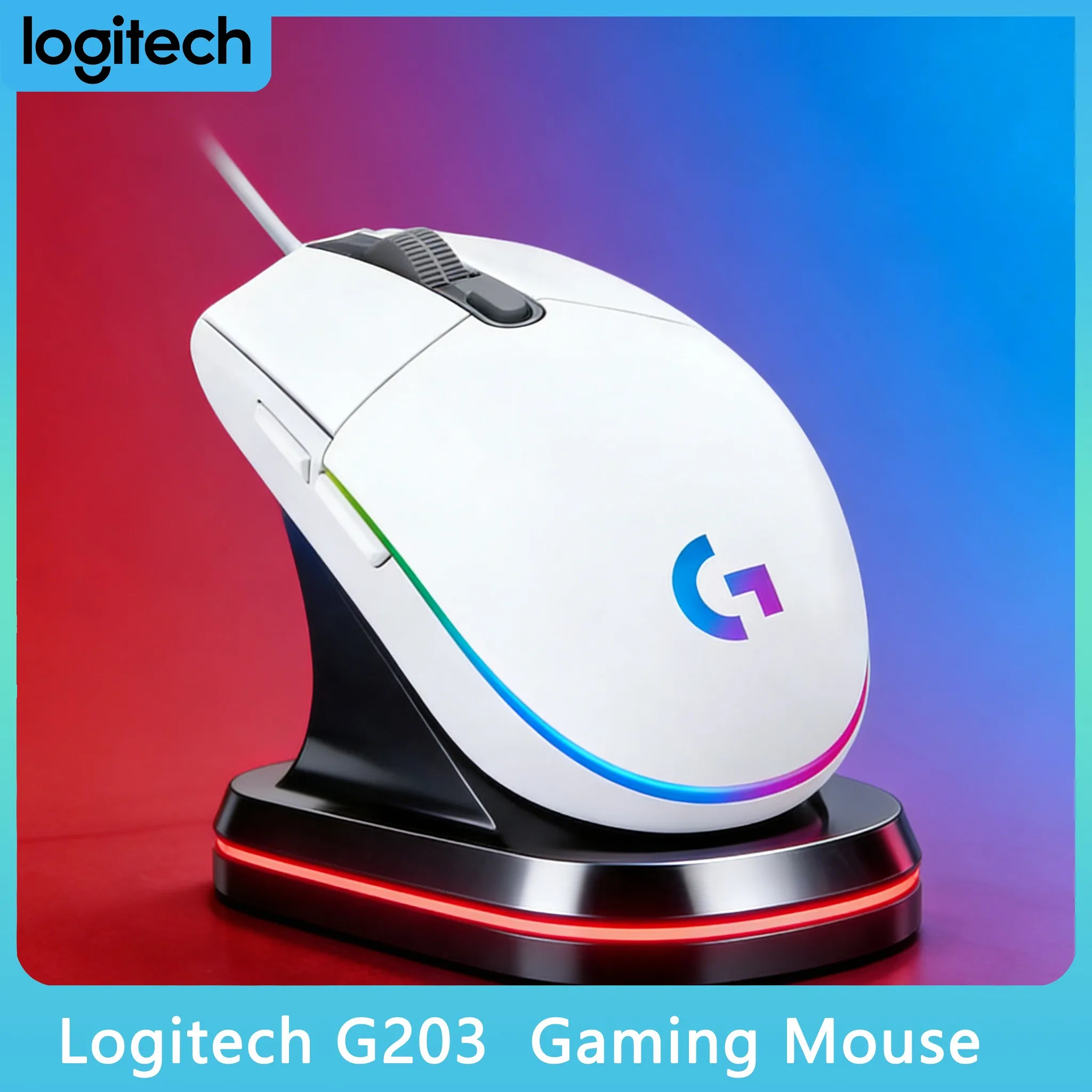 

Мышь Logitech G203 для офиса с быстрым прокрутыванием для длинных документов