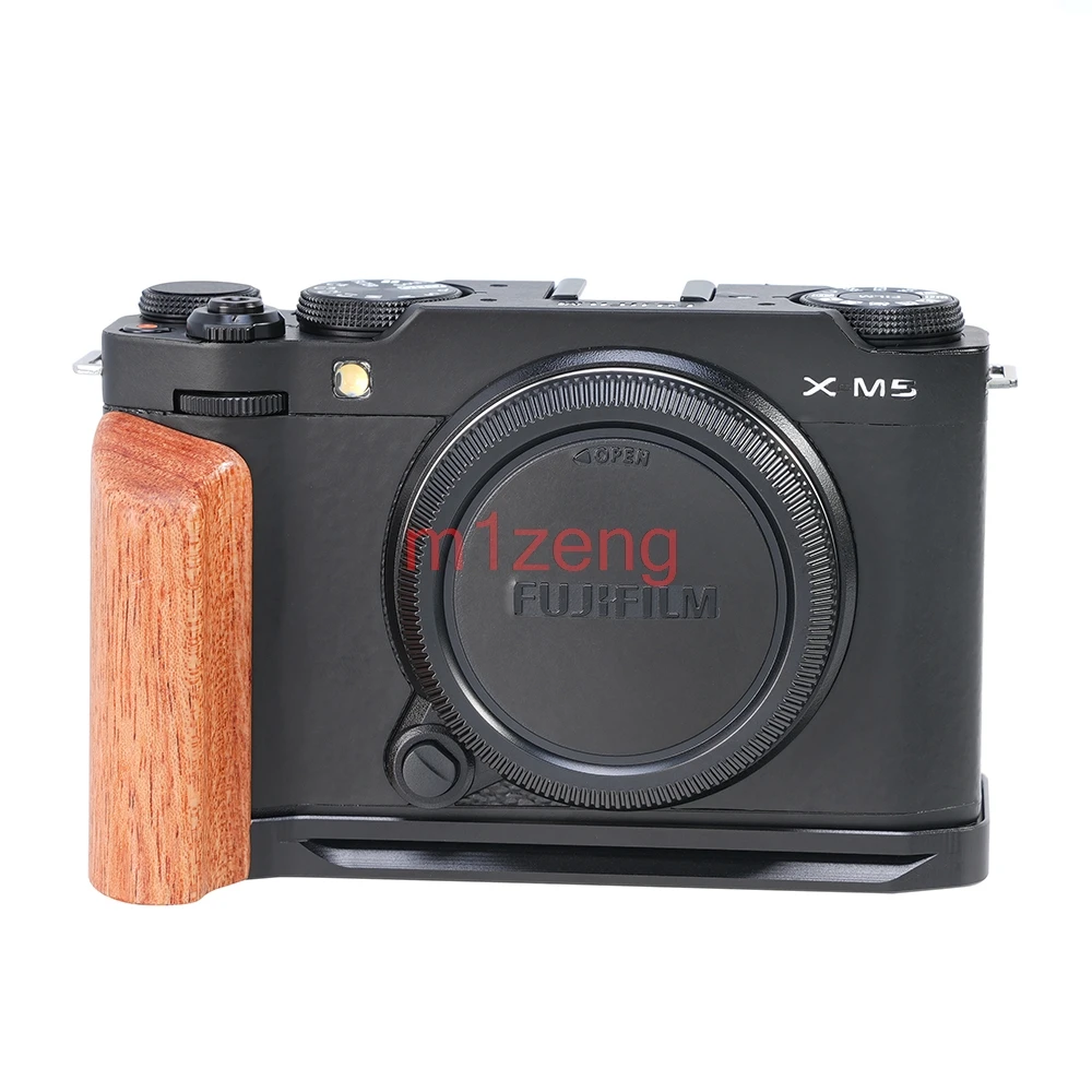 XM5 خشبية عمودية الإفراج السريع L لوحة/قوس حامل قبضة اليد محول لكاميرا Fujifilm X-M5 RRS ترايبود Arca-السويسرية