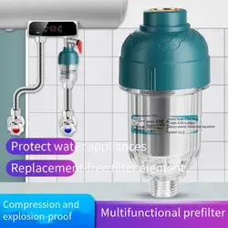 Electric Water Heater Prefilter,Small Home Bath Water Faucet Washing Machine Eliminating The Dirt Removal Water Purifier