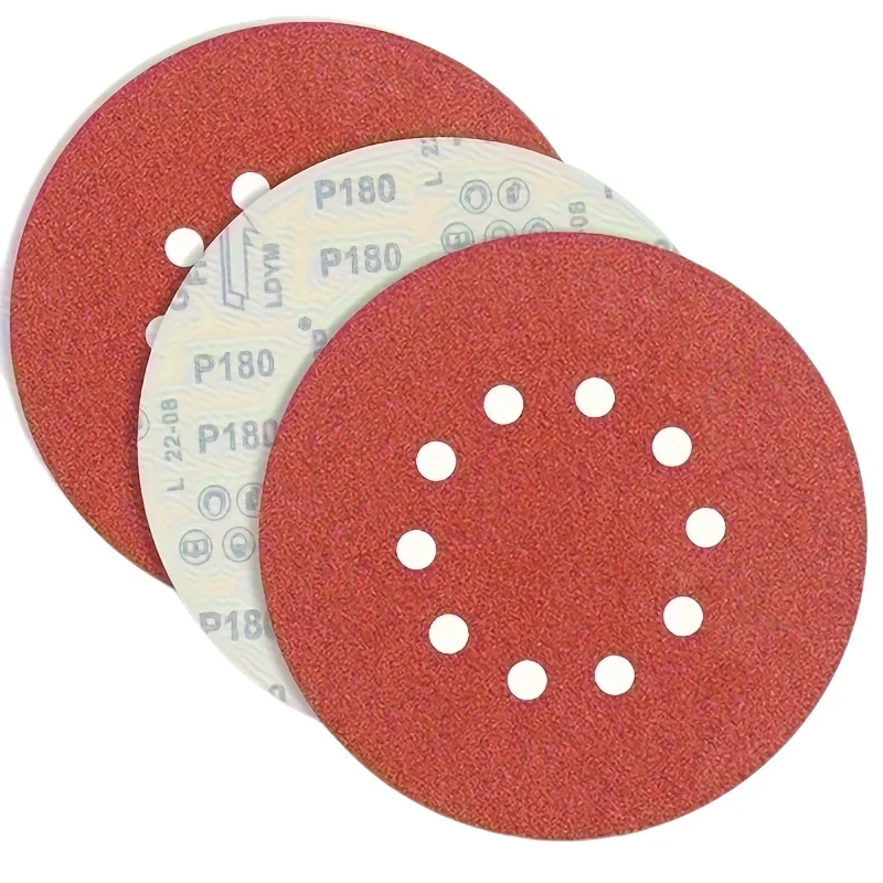 

20pcs 9" 225mm Sanding Discs with 10 Dust Extraction Holes, Hook & Loop Backing, 60-600 Grit for Drywall Sanders