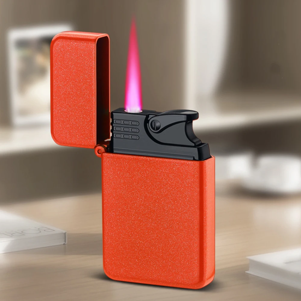 New Red Flame Turbo Jet Lighter Compact Butane Torch Metal Lighters Cigarette Accessories Gas Windproof Petrol Lighter