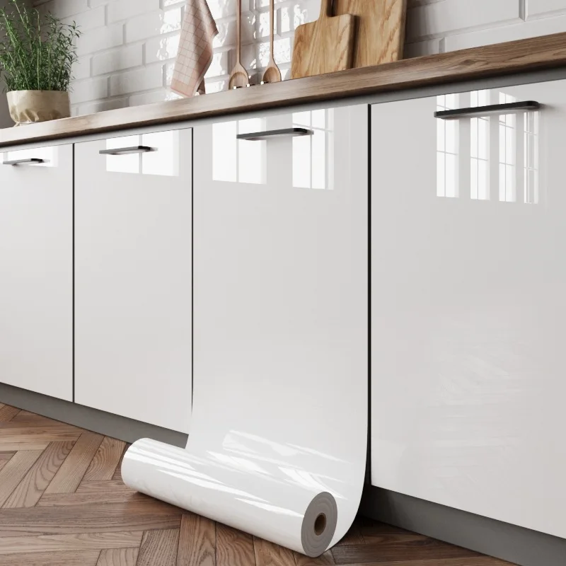 

Глянцевые белые наклейки, виниловые самоклеящиеся водостойкие маслостойкие наклейки, панели кухонной стойки, обои для ремонта мебели