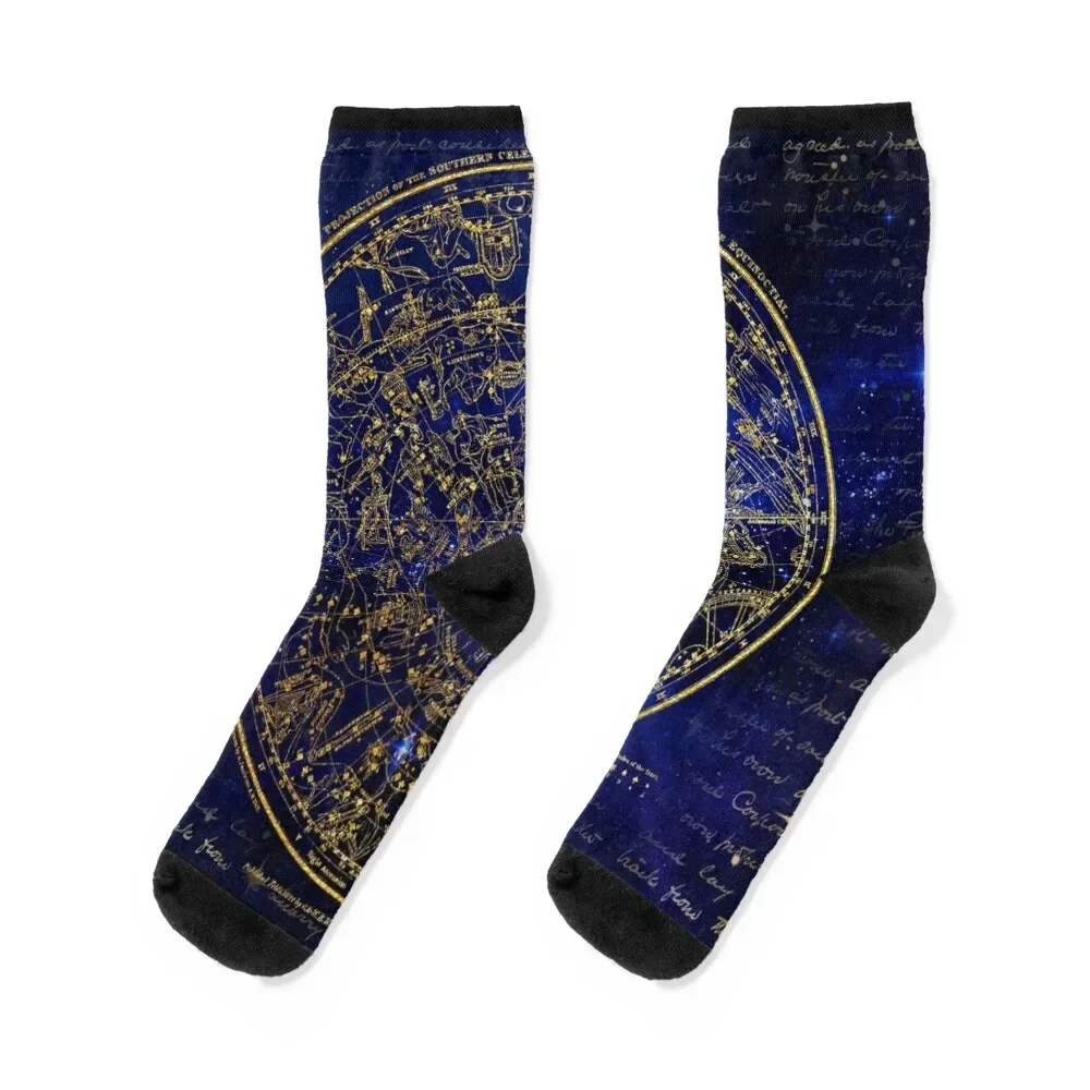 

Southern Hemisphere Constellations Star Map Socks sheer short Crossfit designer Socks Men Women's