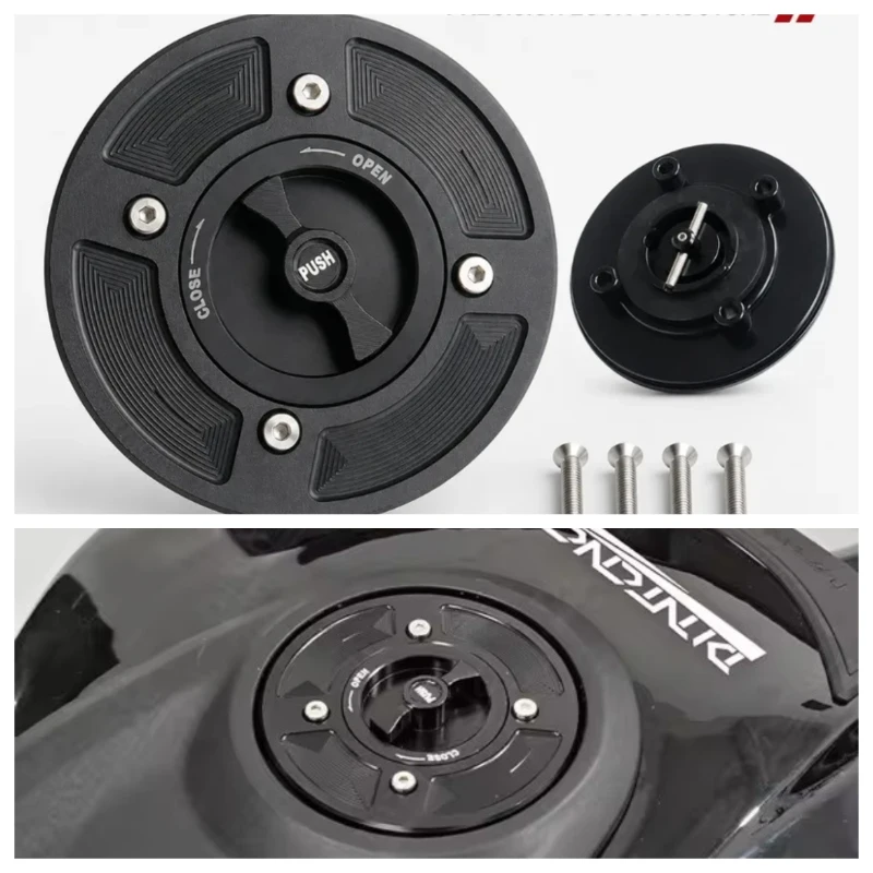 For KAWASAKI ZX-10R 2021–2024 Keyless Motorcycle Accessories Fuel Gas Tank cap Cover CNC Aluminum ZX 10R ZX10R 2022 2023