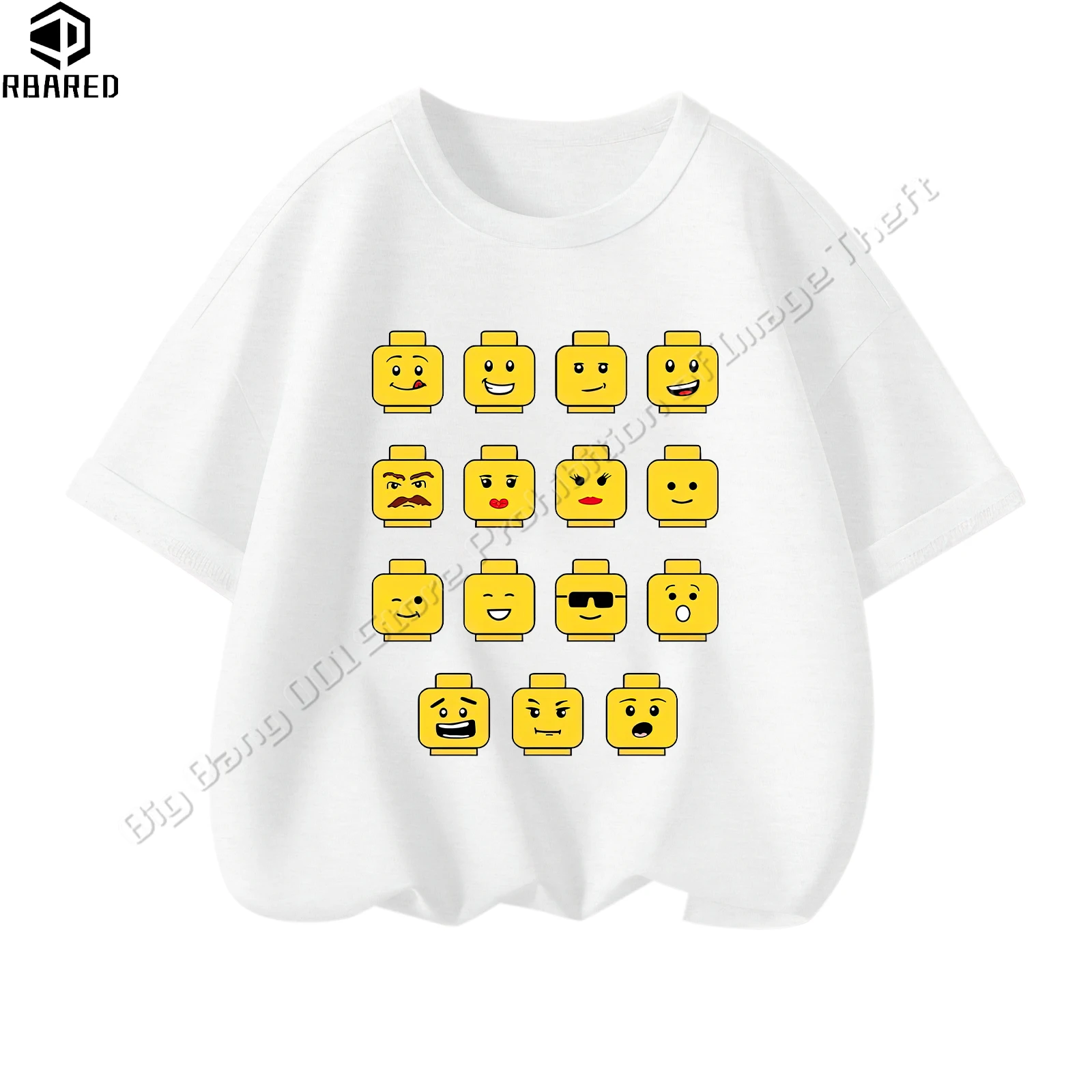 2024 2024 Kids Clothes Fashion Girl Child Boy Children Top Summer T-shirts for Children 100% Cotton Tops Large Size Lego Shirt